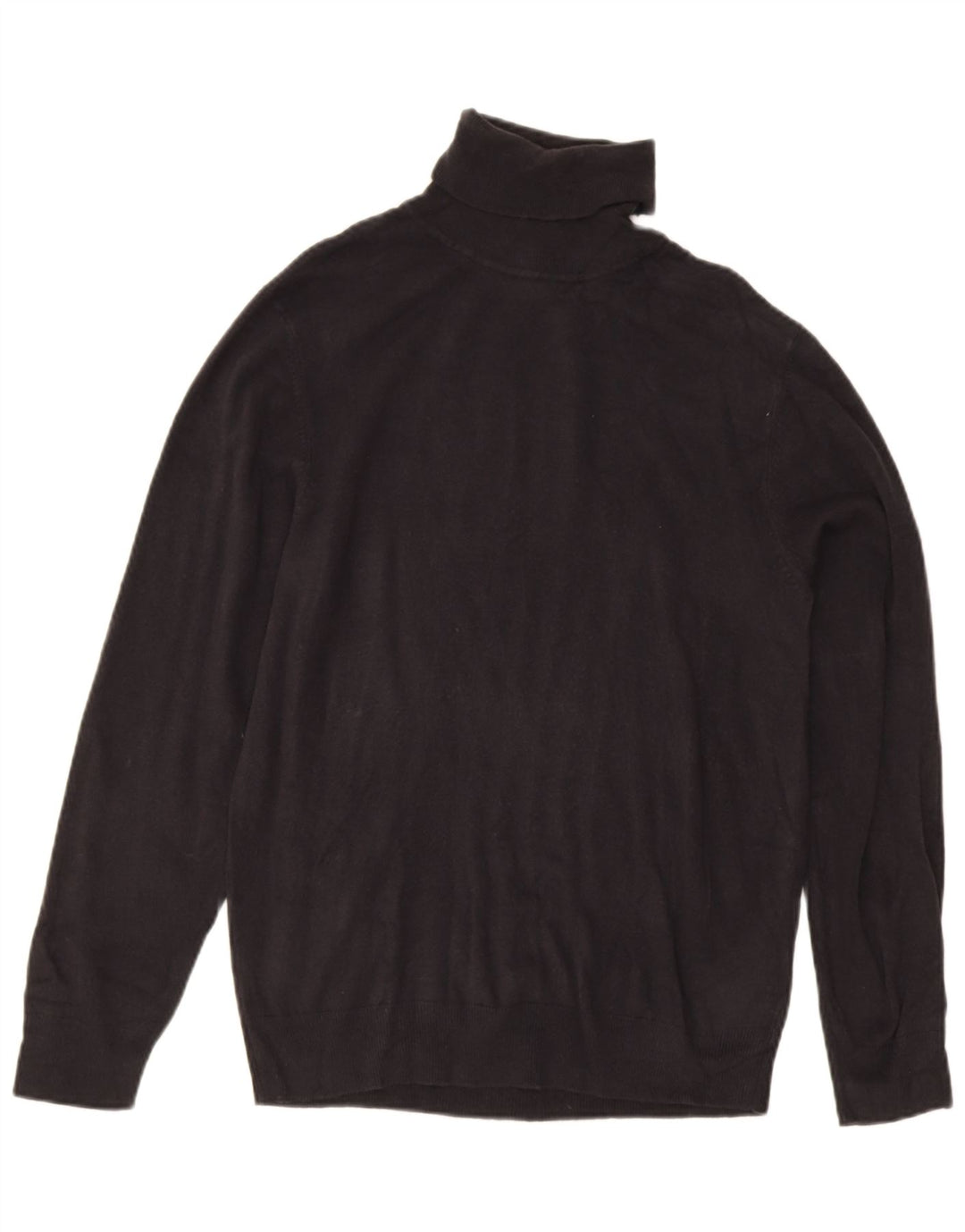 Męski sweter Marks & Spencer Blue Harbor z golfem, średni czarny