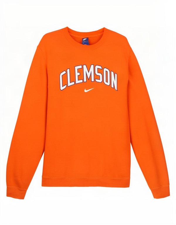 Męska bluza z kapturem Nike Clemson Graphic, średnia, pomarańczowa, bawełniana