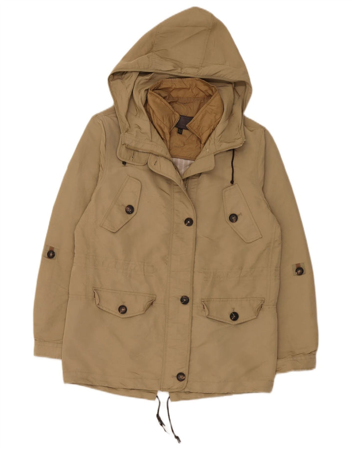 Damska kurtka oversize z kapturem i kapturem Massimo Dutti UK 6 XS Khaki