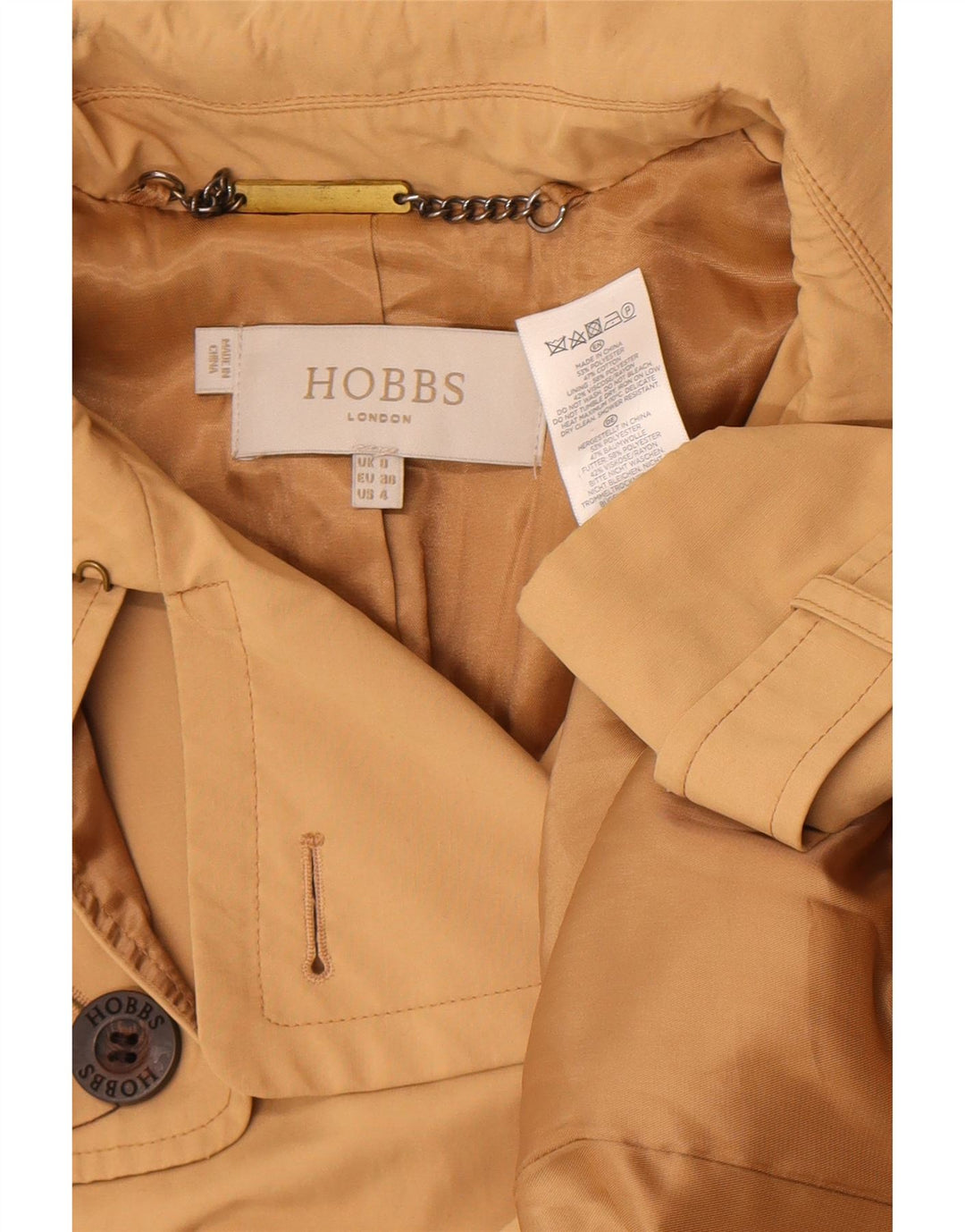 Trencz damski Hobbs UK 8 mały beżowy poliester