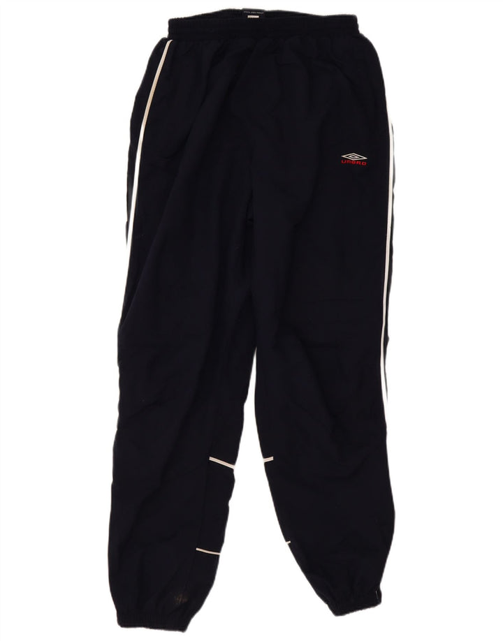 Męskie spodnie dresowe Umbro Joggery, duże, granatowe, poliestrowe
