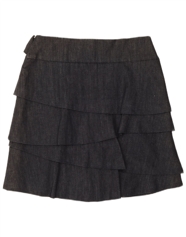 Max & Co. Damska spódnica mini warstwowa UK 12 Medium W32 Granatowa bawełna