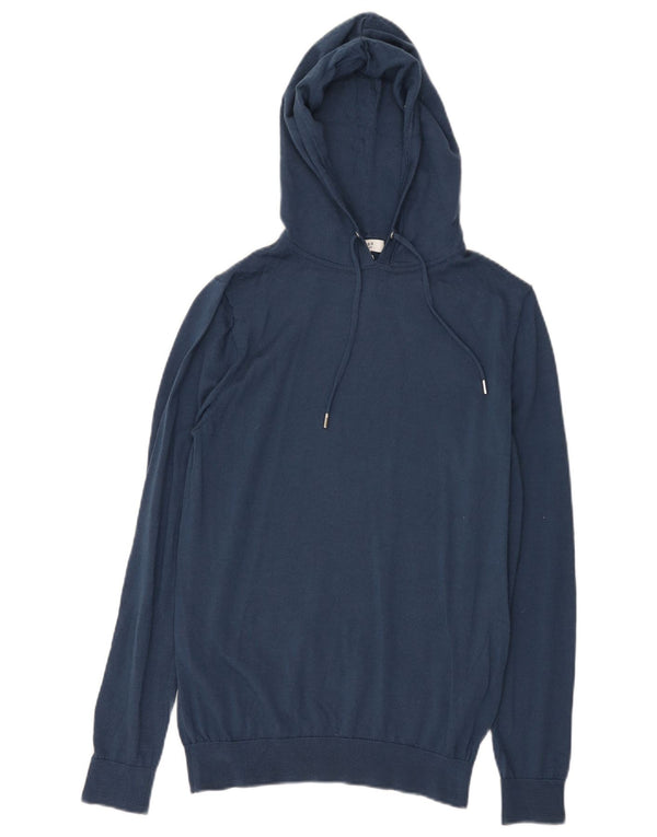 Damski sweter z kapturem Reiss UK 12 Średni Granatowy Wełna Merino