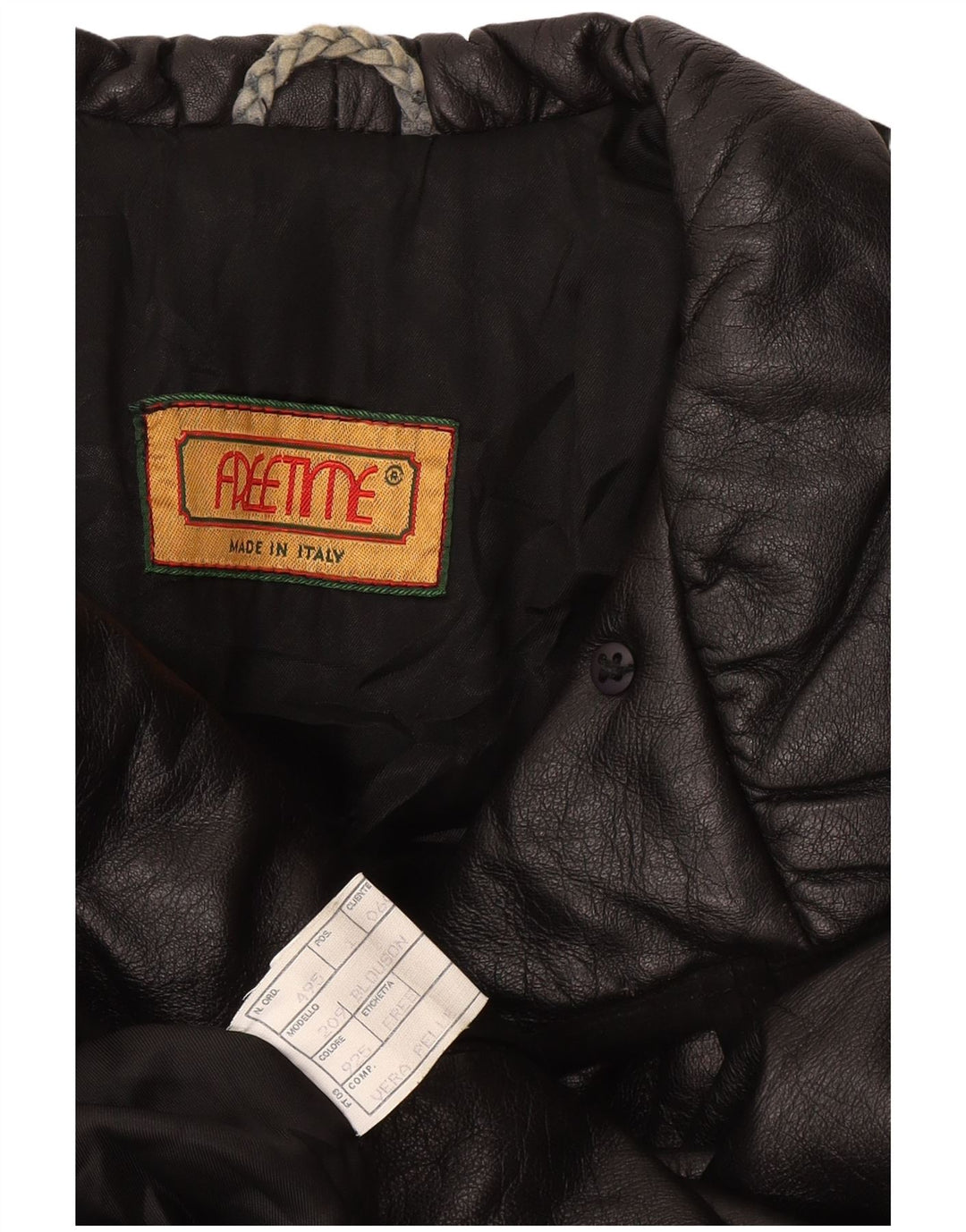 Vintage damska kurtka skórzana UK 18 XL czarna skóra