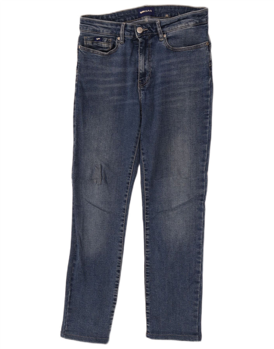 Damskie jeansy Gas W27 L26 Niebieskie bawełniane