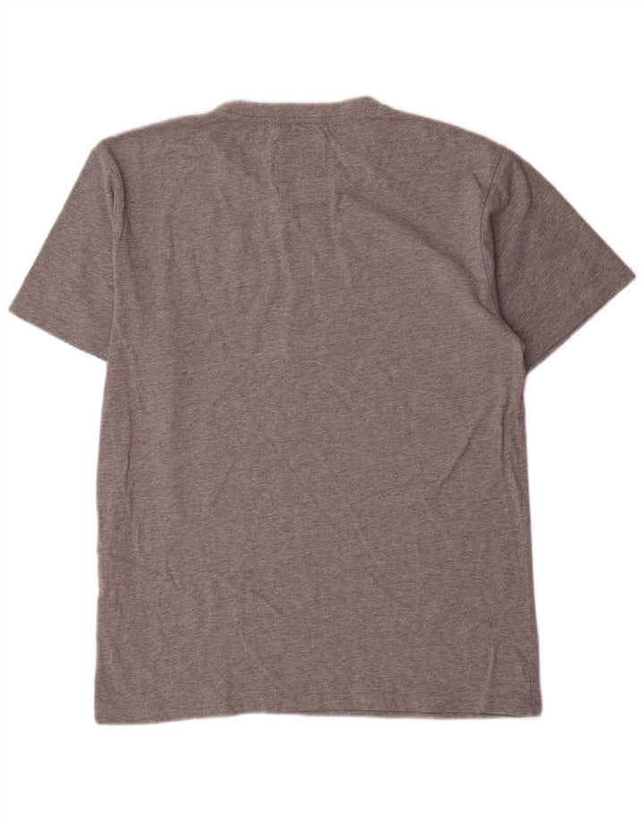 Męski T-shirt Champion z grafiką, duży, szary, bawełniany