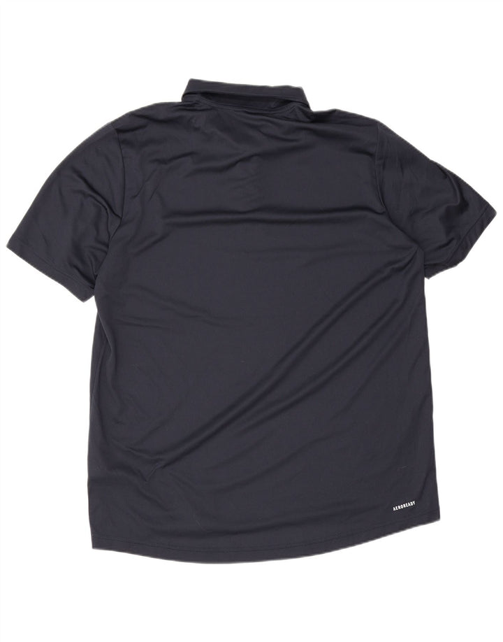 Męska koszulka polo Adidas Aeroready, duża, granatowa, z poliestru