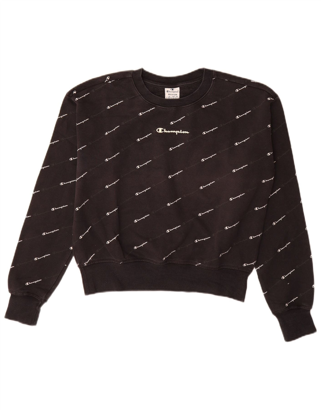 Damska bluza z grafiką CHAMPION UK 14, średnia czarna