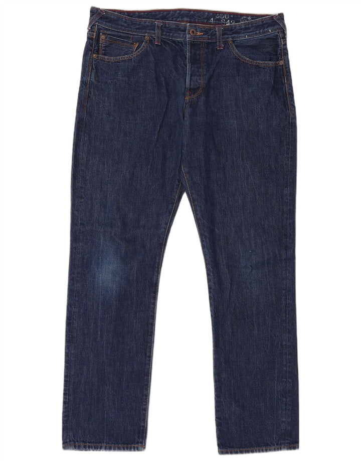 JACK WILLS Męskie jeansy slim W34 L32 Niebieskie, bawełniane