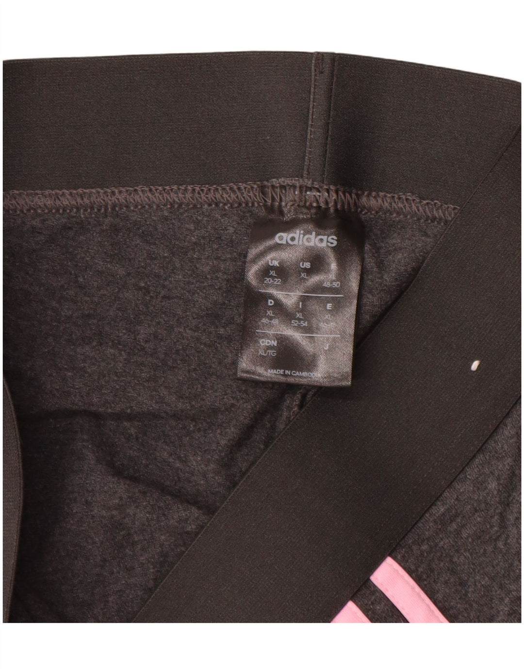 Legginsy damskie ADIDAS UK 20/22 XL, szara bawełna