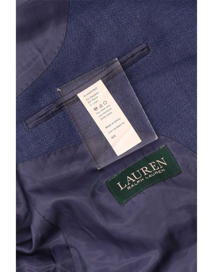 Męska marynarka zapinana na 2 guziki Ralph Lauren UK 42 XL Niebieski poliester