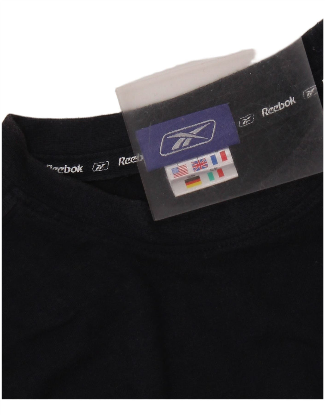 T-shirt męski REEBOK, duży, granatowy