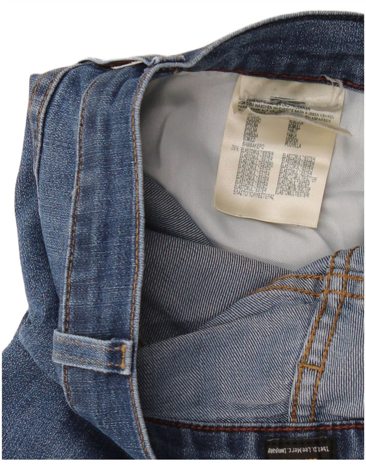 Damskie jeansy Lee Cropped W36 L26 Niebieskie bawełniane