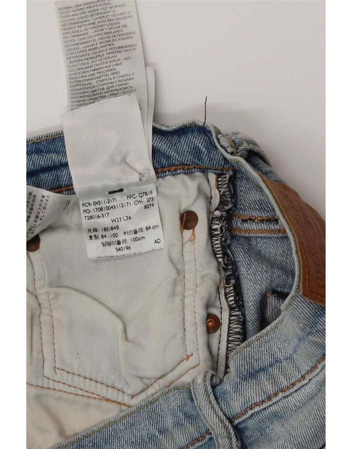 Męskie jeansy Levi's 511 Slim W33 L30 Niebieska bawełna