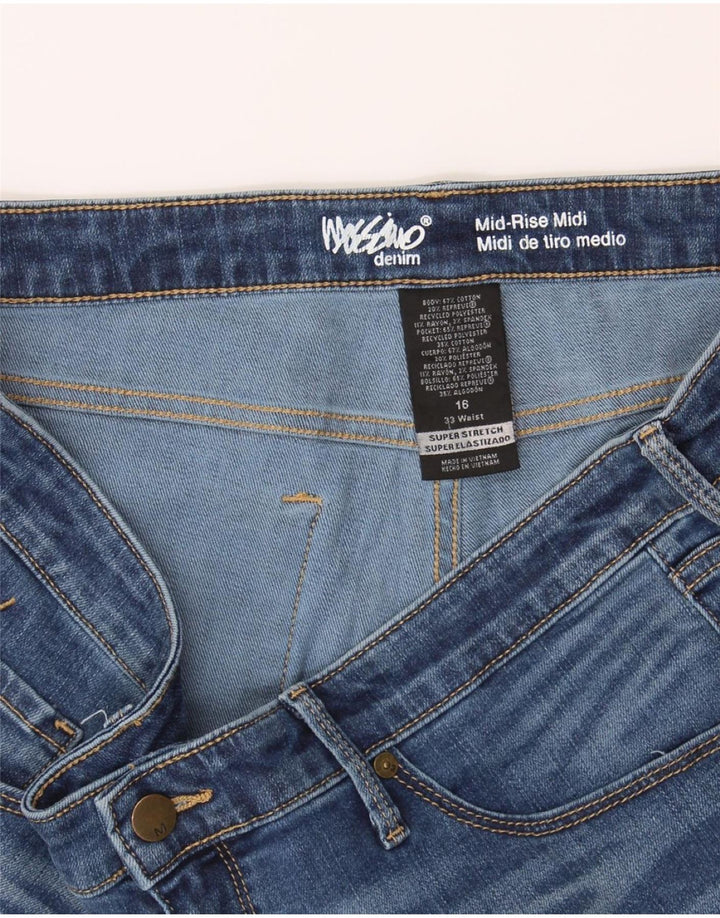 MOSSIMO Womens Mid Rise Denim Shorts US 16 2XL W38  Blue Polyester Vintage Mossimo and Second-Hand Mossimo from Messina Hembry 