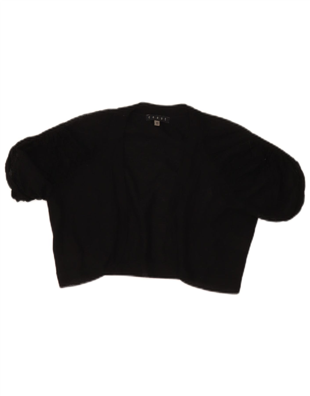 Damskie prześwitujące bolerko Coast UK 10 Small Black wiskoza