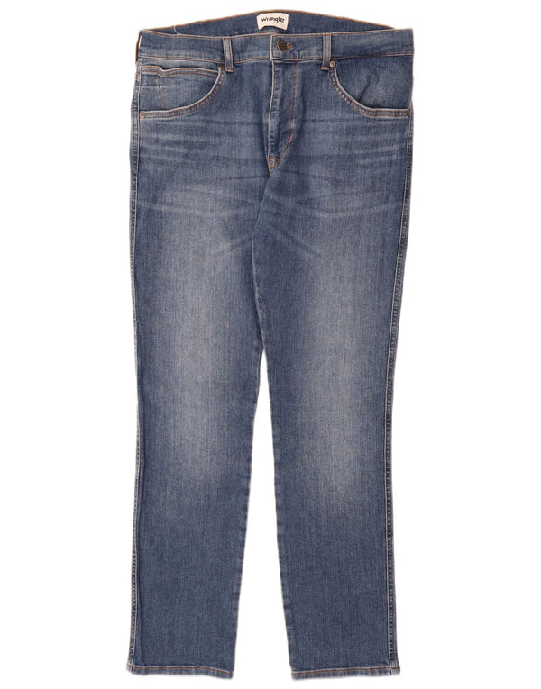 Wrangler Damskie Larston Slim Jeans W33 L32 Niebieskie bawełniane