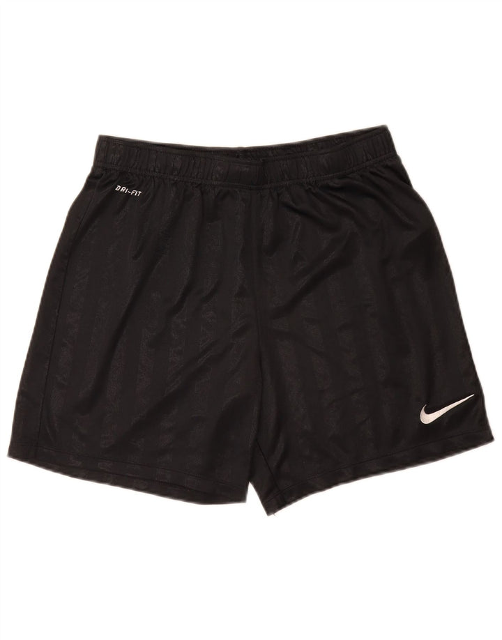 Męskie spodenki sportowe Nike Dri Fit, poliester w średnie czarne paski