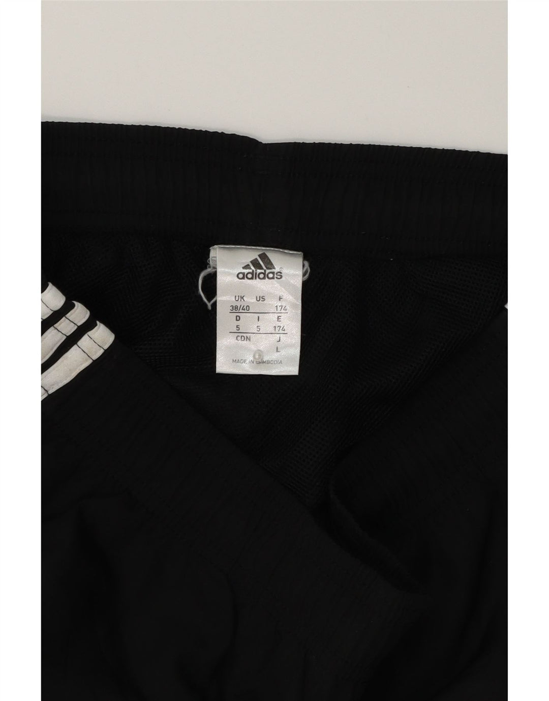 Męskie spodnie ADIDAS UK 38/40 w kolorze średniej czerni