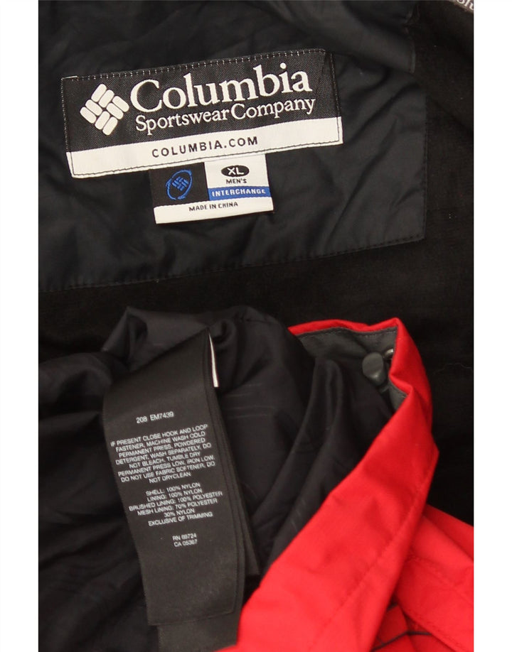 Męska kurtka wiatrówka Columbia Interchange UK 42 XL w kolorze czerwonym