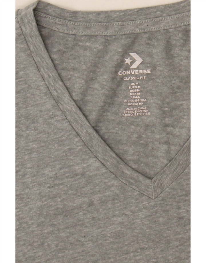 CONVERSE Womens T-Shirt Top UK 14 Medium Grey Flecked Cotton Vintage Converse and Second-Hand Converse from Messina Hembry 