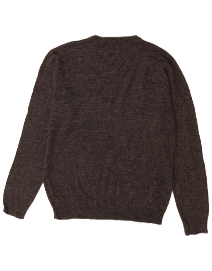 Męski sweter Pierre Cardin z dekoltem w kształcie litery V, duży, szary akryl