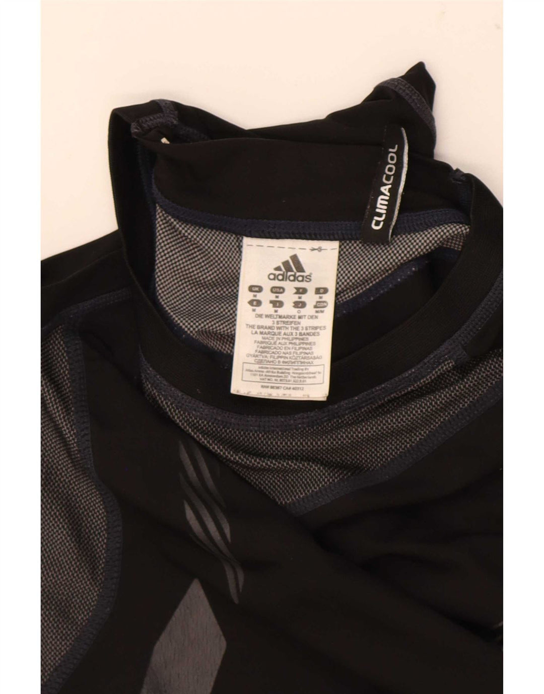 Męska kamizelka Adidas Climacool Graphic Top, średni czarny poliester z blokami kolorów