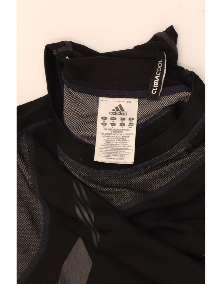 Męska kamizelka Adidas Climacool Graphic Top, średni czarny poliester z blokami kolorów