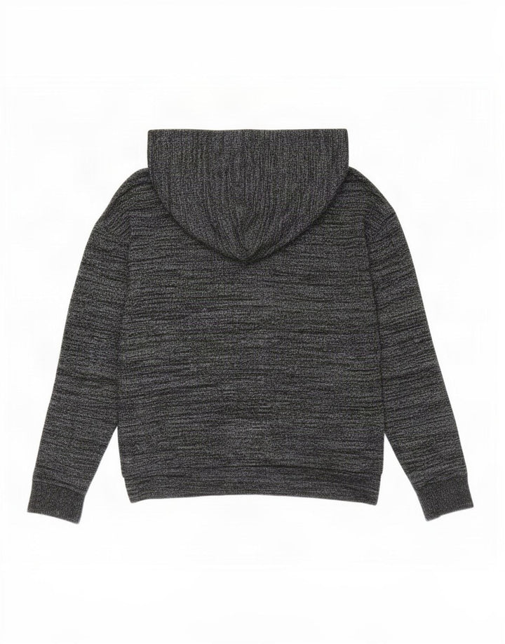 Damski sweter oversize z kapturem Gap UK 10, mały, szary, nakrapiany poliester