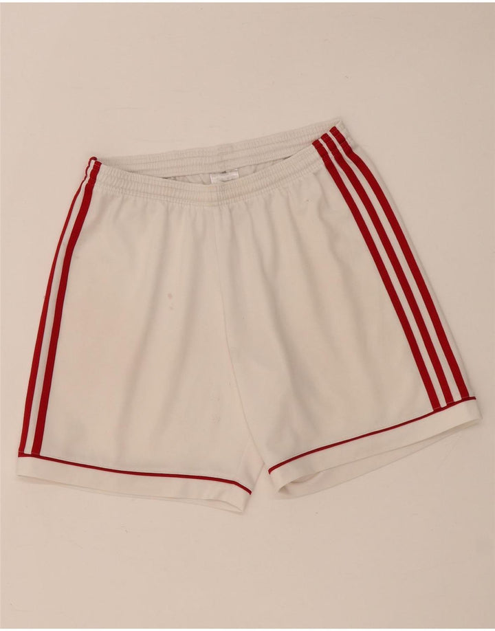 Męskie spodenki sportowe ADIDAS Aeroready, małe, białe, poliestrowe