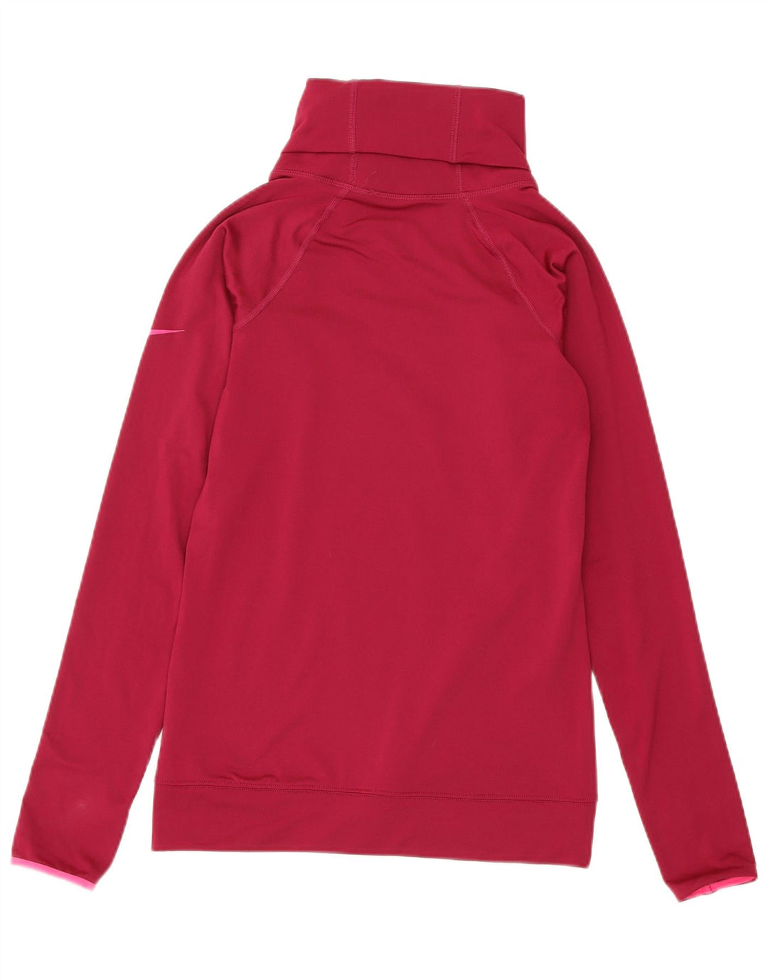 Damski sweter NIKE Dri Fit z wywijanym dekoltem, UK 8, mały, różowy poliester