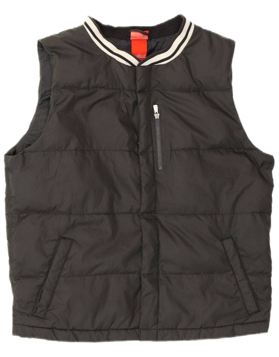 NIKE Boys Padded Gilet 13-14 Years XL Black Polyester