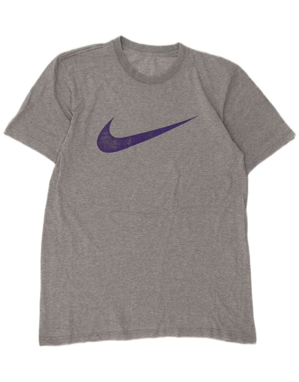 Męski T-shirt z grafiką Nike o standardowym kroju, UK 38/40, średnioszary, bawełniany