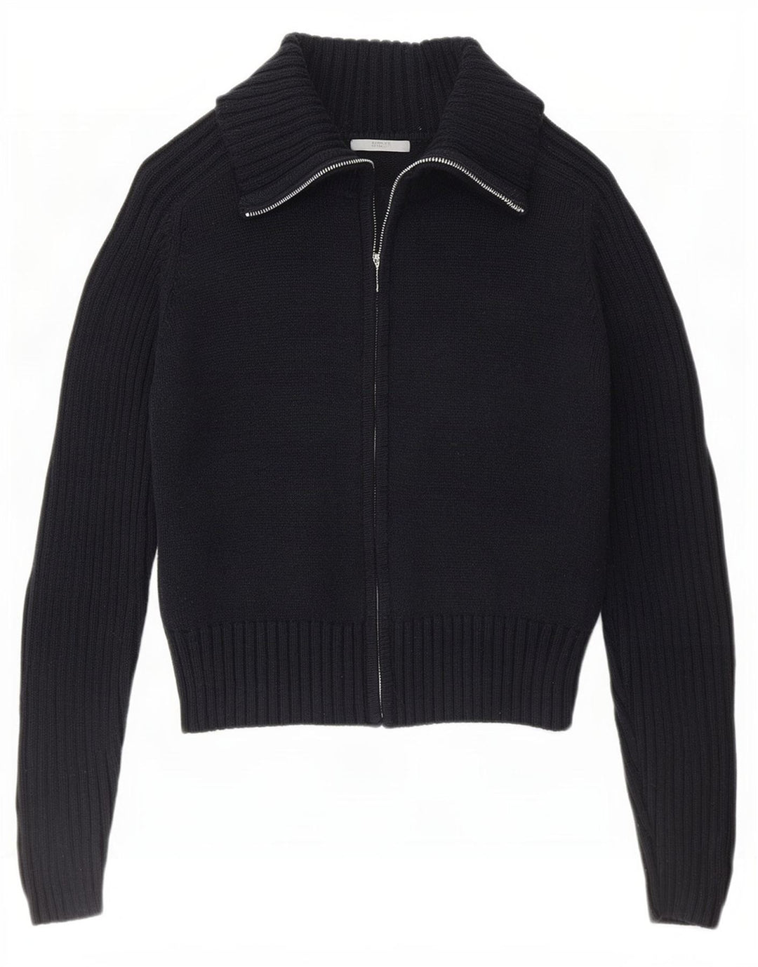 Marks & Spencer Damski sweter rozpinany z zamkiem błyskawicznym UK 14, duży, granatowy