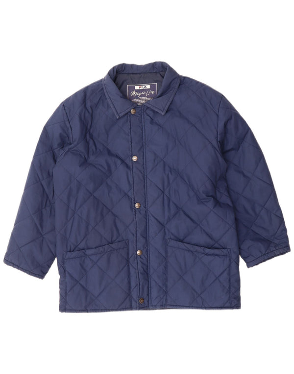 Męska pikowana kurtka Fila XL granatowa