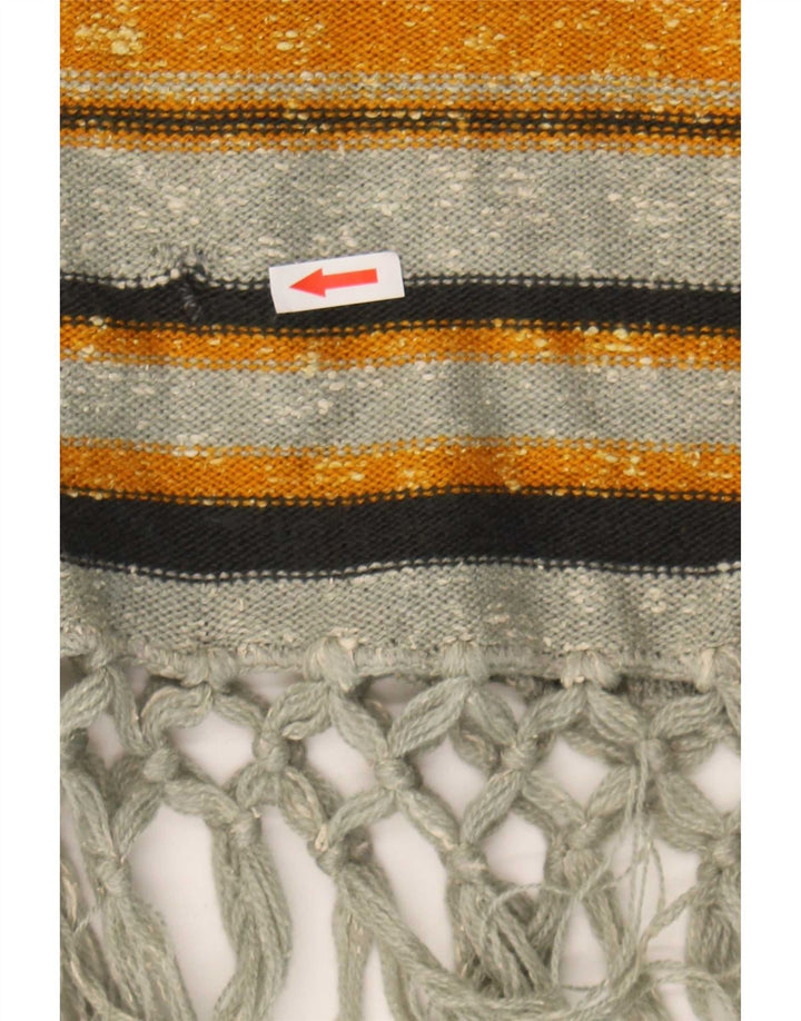 Vintage damski sweter z kapturem, jeden rozmiar, wielokolorowe paski