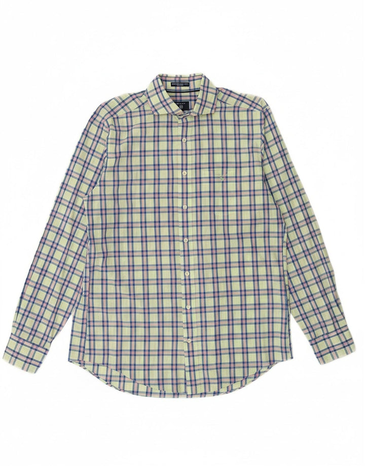 GANT Mens Regular Fit Shirt Medium Green Check Cotton