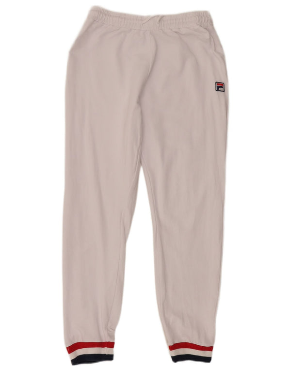 Damskie spodnie dresowe Fila Joggers UK 12 Średni biały blok kolorów