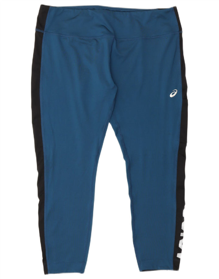 Damskie legginsy Asics UK 18 XL Niebieski poliester