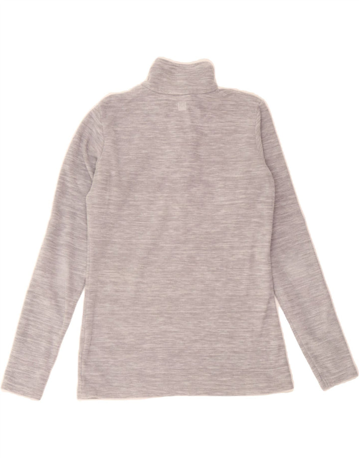 MOUNTAIN WAREHOUSE Womens Zip Neck Fleece Jumper UK 4 XS  Grey Polyester Vintage Mountain Warehouse and Second-Hand Mountain Warehouse from Messina Hembry 