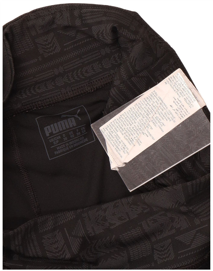 Damskie legginsy Puma UK 10 Małe, szare, geometryczne, poliester