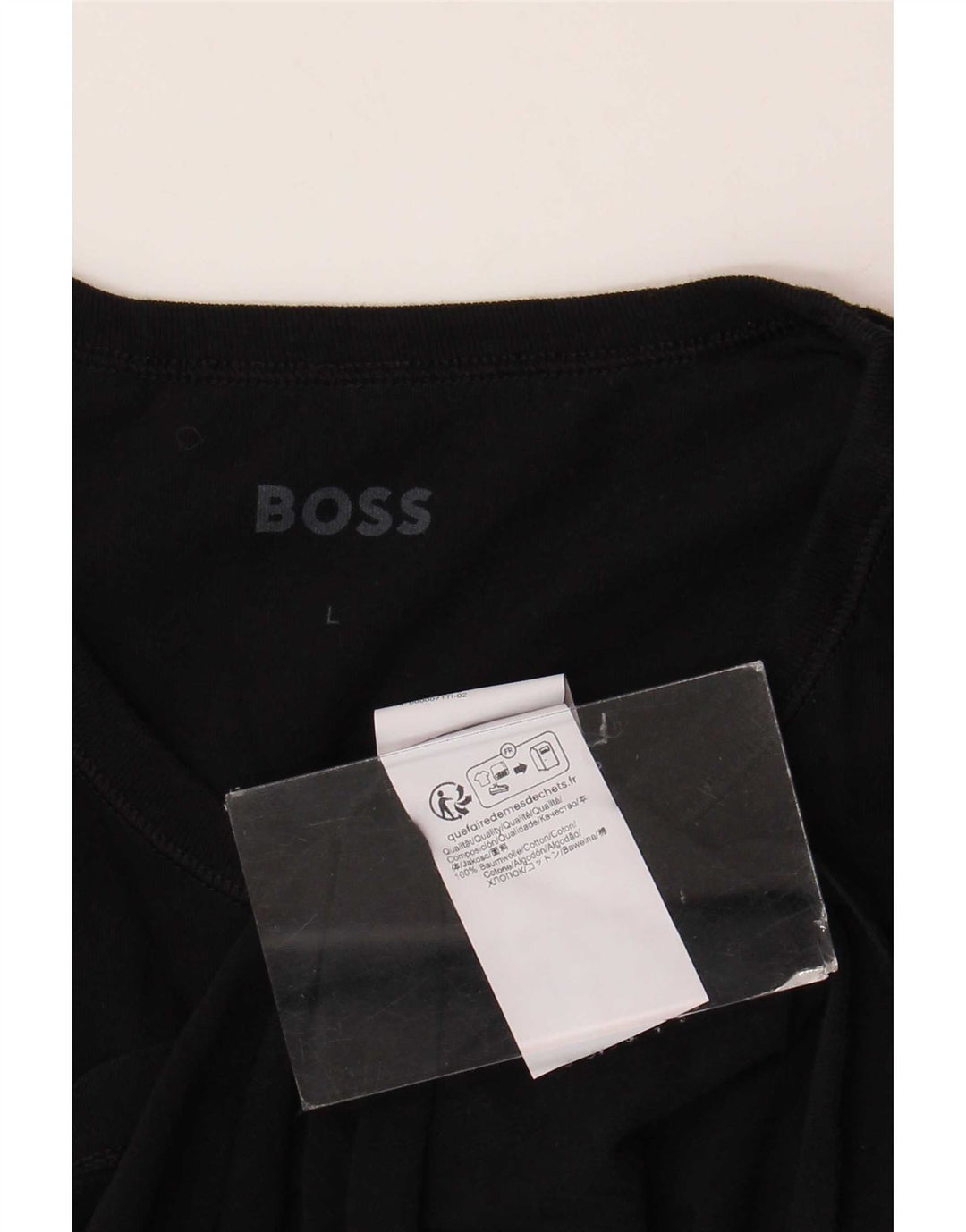 Męska koszulka Hugo Boss, duża, czarna, bawełniana