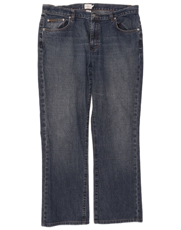 Damskie proste dżinsy Calvin Klein US 16 2XL W36 L30 Niebieskie bawełniane