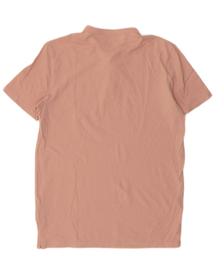 Męska koszulka polo Premium JACK & JONES, średnioróżowa, bawełniana