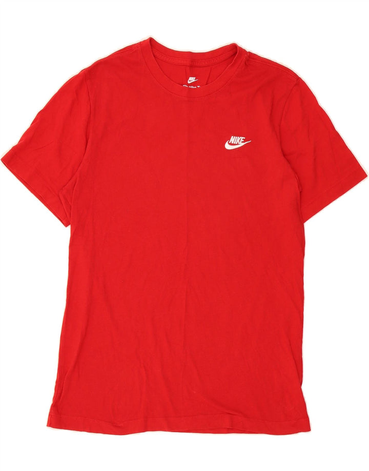 NIKE Mens Graphic T-Shirt Top Small Red Cotton Vintage Nike and Second-Hand Nike from Messina Hembry 