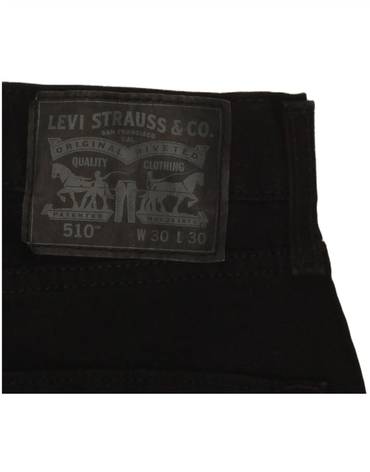 Męskie jeansy Levi's 510 Skinny W30 L30 Czarne