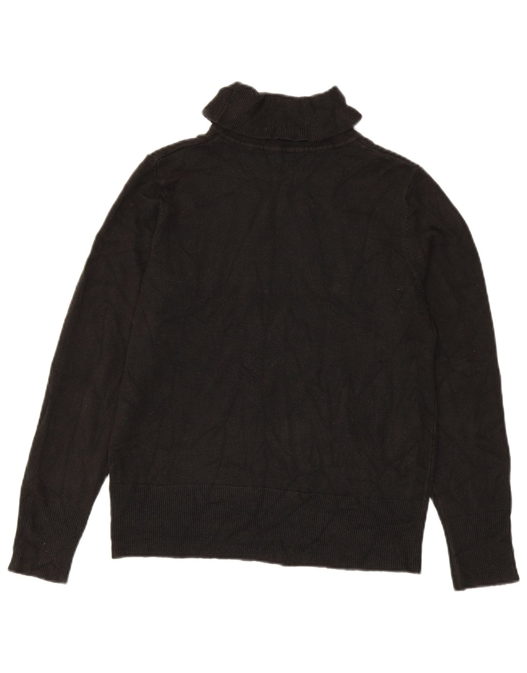 Marks & Spencer Damski sweter z golfem UK 14, średni czarny akryl