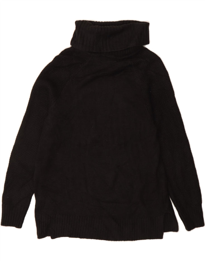 DKNY Womens Roll Neck Jumper Sweater UK 16 Large Black Acrylic Vintage Dkny and Second-Hand Dkny from Messina Hembry 