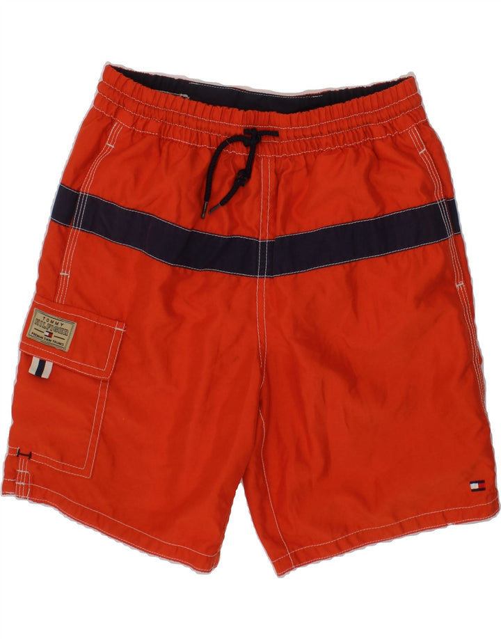 TOMMY HILFIGER Boys Swimming Shorts 5-6 Years Red Polyester Vintage Tommy Hilfiger and Second-Hand Tommy Hilfiger from Messina Hembry 