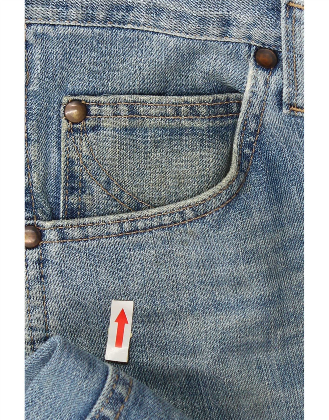 Wrangler Męskie Proste Dżinsy W36 L30 Niebieskie Bawełniane